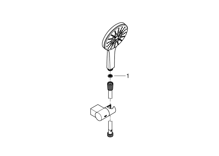 Душевой набор Grohe Rainshower Smartactive 130 3 режима струи (26580000)