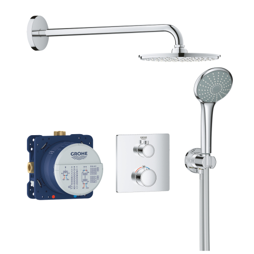 Набір для комплектації душу Grohe Grohtherm із Grohe Rainshower Cosmopolitan 210 (34734000)