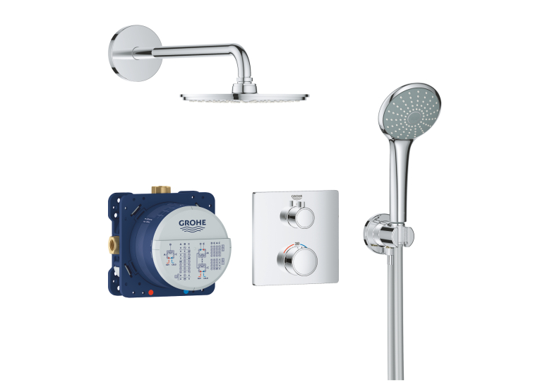 Набір для комплектації душу Grohe Grohtherm із Grohe Rainshower Cosmopolitan 210 (34734000)