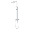 Душова система із одноважільним Grohe Tempesta System 250  змішувачем настінного монтажу (26673001)
