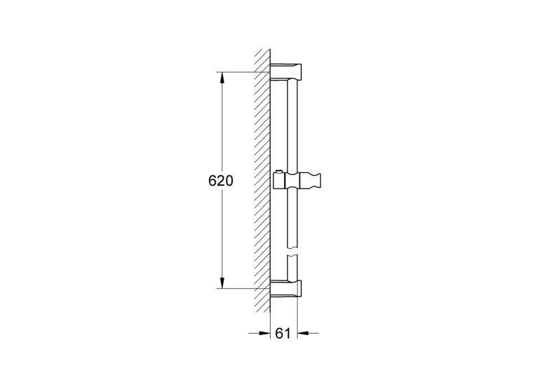 Душова штанга Grohe New Tempesta Cosmopolitan 600 мм (27521000)