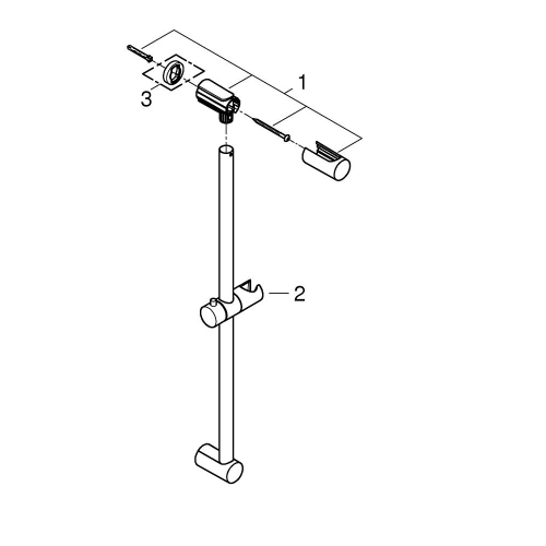 Душова штанга Grohe New Tempesta Cosmopolitan 600 мм (27521000)