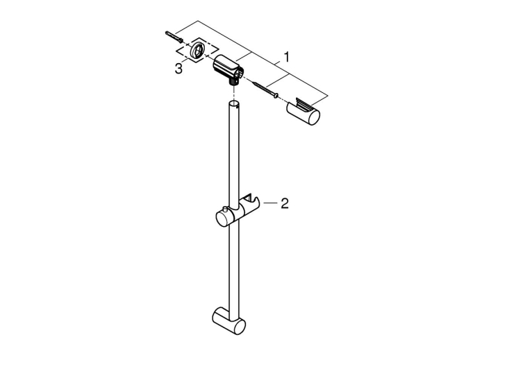 Душова штанга Grohe New Tempesta Cosmopolitan 600 мм (27521000)