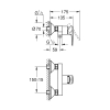 Однорычажный смеситель для душа Grohe BauEdge New (23635001)