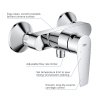 Однорычажный смеситель для душа Grohe BauEdge New (23635001)