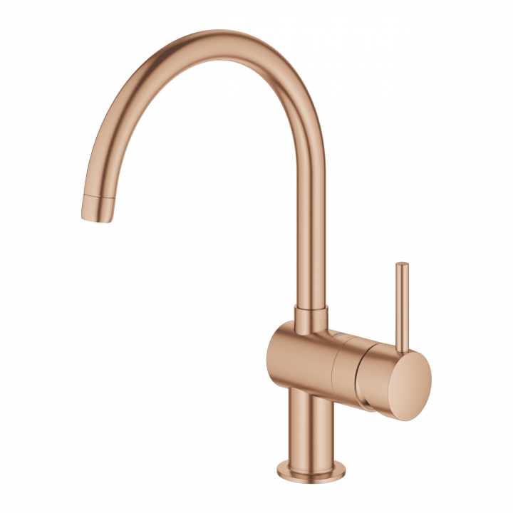 Одноважільний змішувач для миття Grohe Minta (32917DL0) Бронза матова