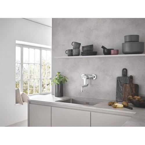Одноважільний змішувач для мийки Grohe Eurosmart (31391003)