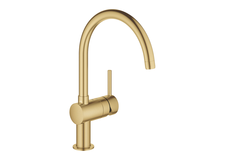 Одноважільний змішувач для миття Grohe Minta(32917GN0) Золото матове