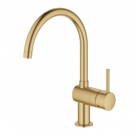 Одноважільний змішувач для миття Grohe Minta(32917GN0) Золото матове