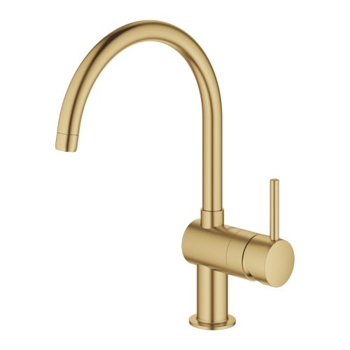 Одноважільний змішувач для миття Grohe Minta(32917GN0) Золото матове