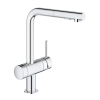 Одноважільний змішувач для мийки з вентилем Grohe Minta (31558000)