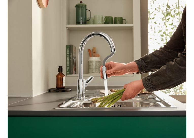 Одноважільний змішувач для мийки Grohe BauCurve (30547000)