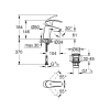 Однорычажный смеситель для раковины Grohe Eurosmart S-Size + нажимной донный клапан (23922002)