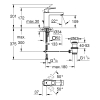 Одноважільний змішувач для раковини Grohe Eurocube M-Size (23445AL0)
