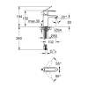 Одноважільний змішувач для раковини Grohe Wave Cosmopolitan S-Size (23204000)