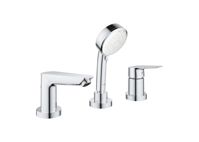 Однорычажный смеситель на ванну на 3 отверстия grohe BauEdge New (2511710A)