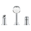 Однорычажный смеситель на ванну на 3 отверстия grohe BauEdge New (2511710A)