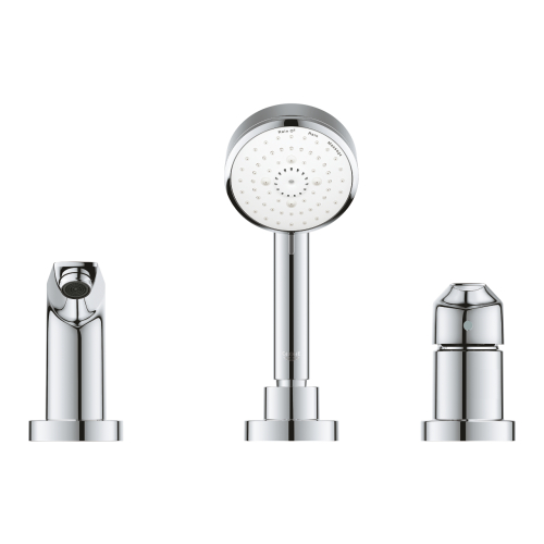 Однорычажный смеситель на ванну на 3 отверстия grohe BauEdge New (2511710A)