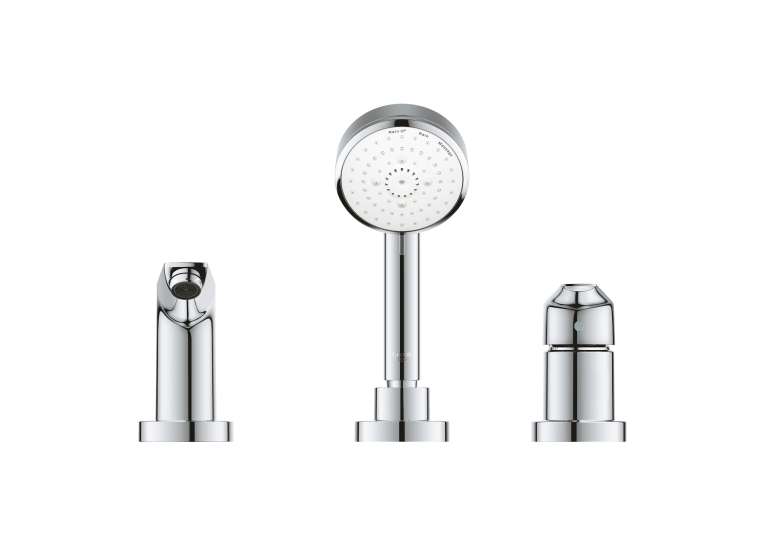 Однорычажный смеситель на ванну на 3 отверстия grohe BauEdge New (2511710A)