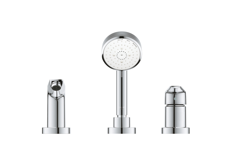 Однорычажный смеситель на ванну на 3 отверстия grohe BauEdge New (2511710A)