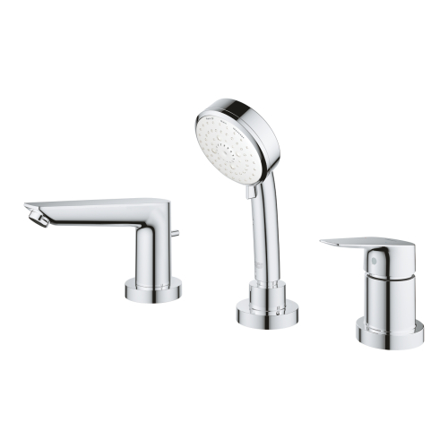 Однорычажный смеситель на ванну на 3 отверстия grohe BauEdge New (2511710A)