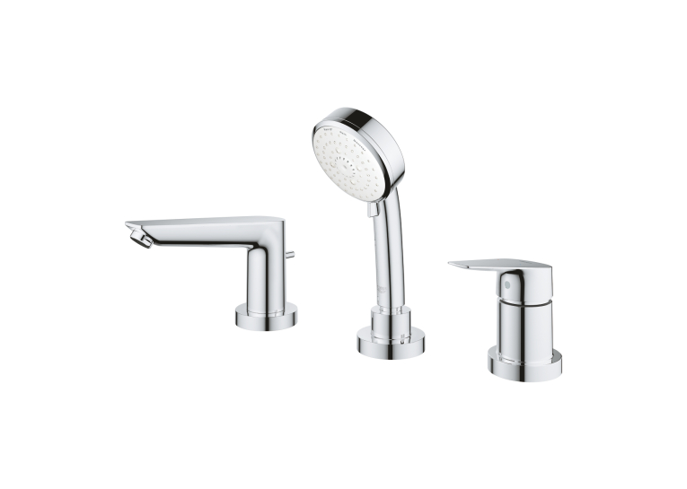 Однорычажный смеситель на ванну на 3 отверстия grohe BauEdge New (2511710A)