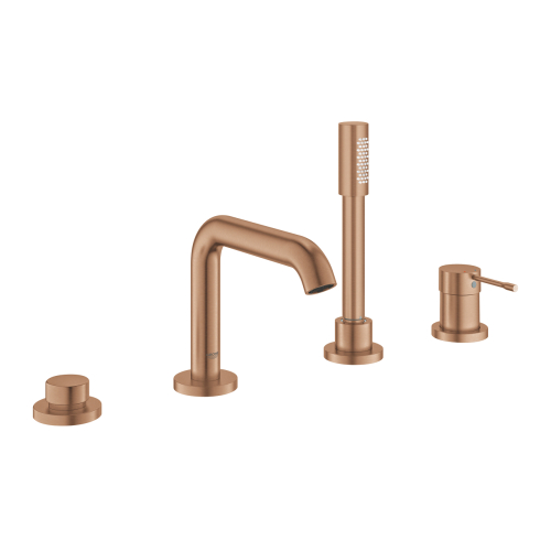Одноважільний змішувач для ванни на 4 отвори Grohe Essence (25251DL1) Бронза матова