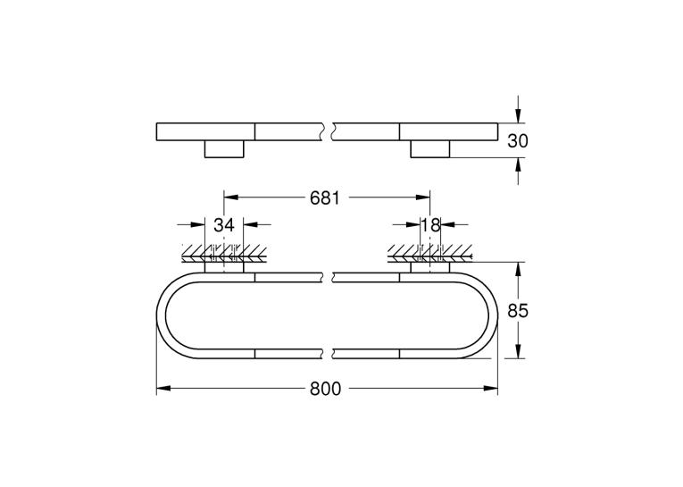 Тримач для банного рушника Grohe Selection (41058000)
