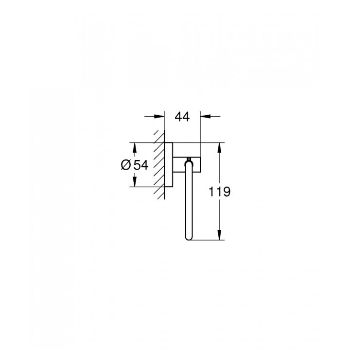 Тримач туалетного паперу Grohe Essentials (40689DC1) Сталь