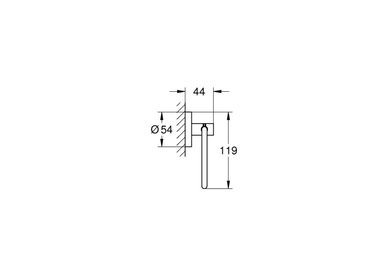 Тримач туалетного паперу Grohe Essentials (40689GN1) Золото матовое