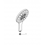 Ручной душ Grohe Rainshower Smartactive 150 3 режима струи (26554LS0)