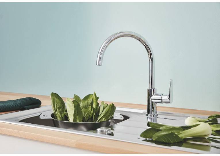Одноважільний змішувач для мийки Grohe BauCurve (31536001)