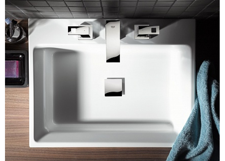 Змішувач для раковини Grohe Eurocube, на три отвори, двухвентильний, S-Size (20351000)