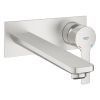Змішувач для раковини Grohe Lineare на 2 отвори L-Size (23444DC1) Сталь