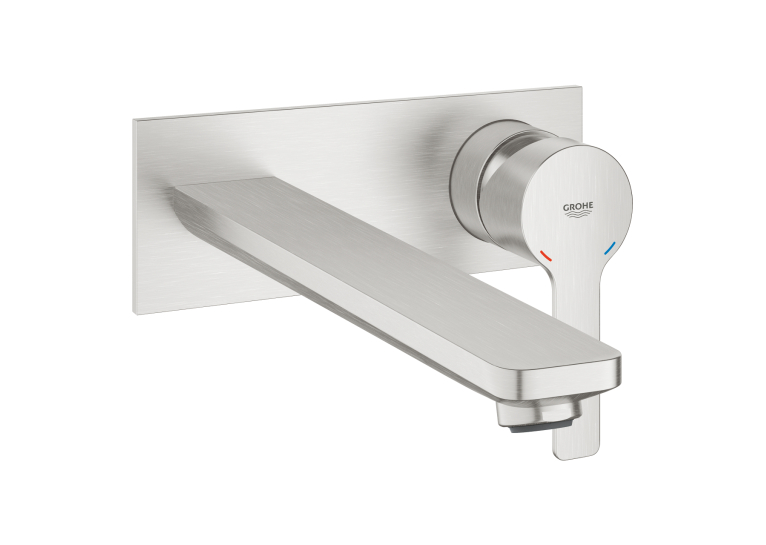 Змішувач для раковини Grohe Lineare на 2 отвори L-Size (23444DC1) Сталь