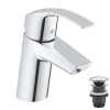 Однорычажный смеситель для раковины Grohe Eurosmart S-Size + нажимной донный клапан (23924002)