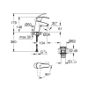 Однорычажный смеситель для раковины Grohe Eurosmart S-Size + нажимной донный клапан (23924002)