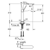 Одноважільний змішувач для раковини Grohe Plus, XL-Size (32618AL3)