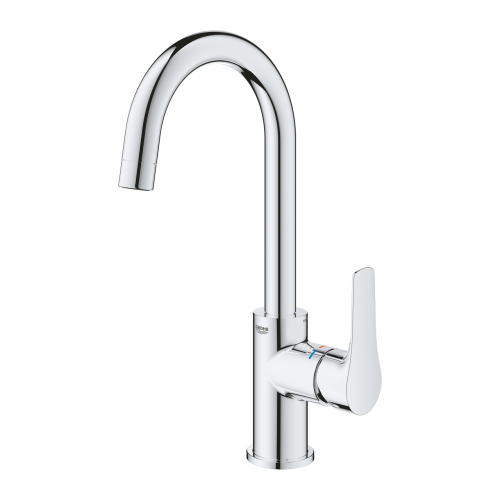 Одноважільний змішувач для раковини Grohe Eurosmart New L-Size + натискний донний клапан (23970003)