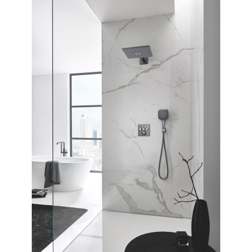 Верхний душ Grohe Rainshower 310 SmartActive Cube с душевым кронштейном 430 мм, 2 режима (26479AL0)