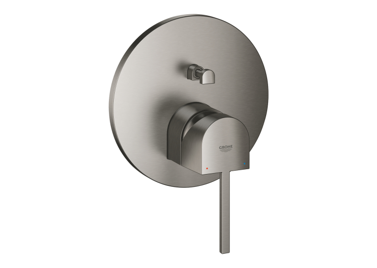 Змішувач одноважільний Grohe Plus з перемикачем на 2 положення (24060AL3) Графіт матовий