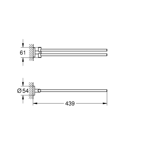 держатель для полотенца grohe Essentials (40371GL1)