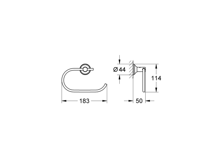 Тримач для туалетного паперу Grohe Essentials Authentic (40657001)