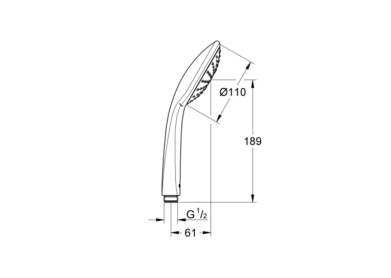 Ручний душ Grohe Euphoria 110 Mono 1 режим струменю (27265000)