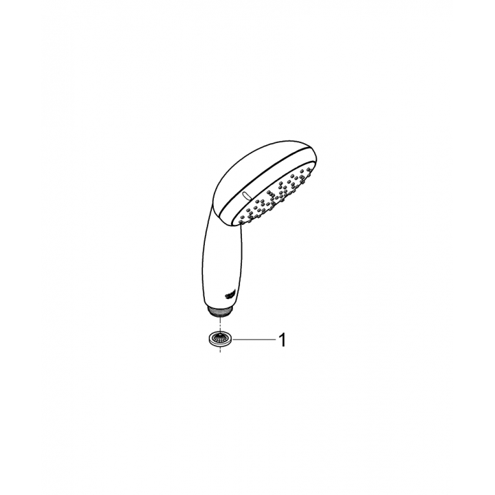 Ручний душ Grohe QuickFix Vitalio Start 100 1 режим струменю (27941000)