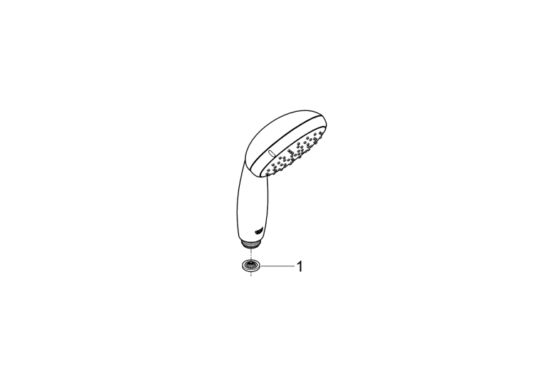 Ручний душ Grohe QuickFix Vitalio Start 100 1 режим струменю (27941000)