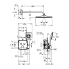 Душевий комплект Grohe Grohtherm SmartControl з Rainshower 310 Mono Cube (34865KF0)