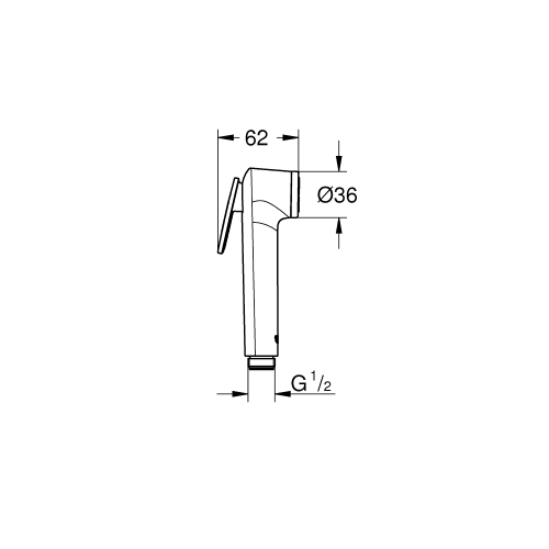 Ручной душ, 1 режим Grohe Vitalio Trigger Spray 30 струи (26351000)