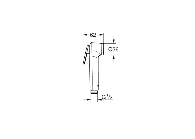 Ручний душ, 1 режим Grohe Vitalio Trigger Spray 30 струменю (26351000)