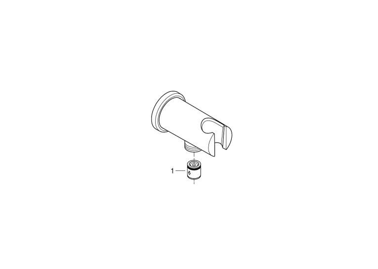 Подключение душевого шланга Grohe Rainshower с держателем (26658000)